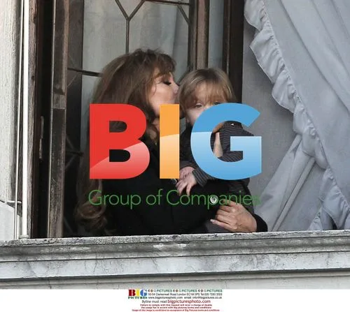 Angelina Jolie and son Knox in Venice