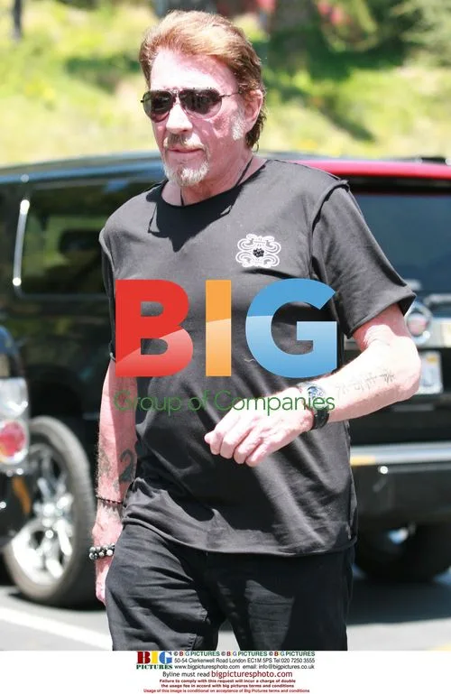 Johnny Hallyday Out in Beverly Hills