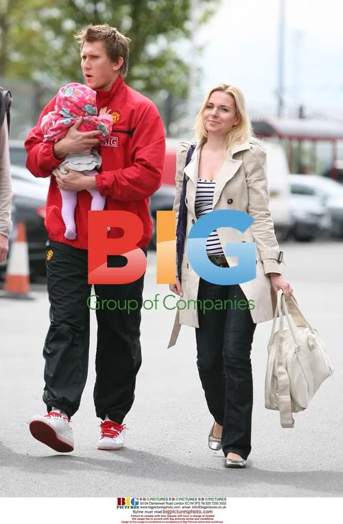 Tomasz Kuszczak with family at Old Trafford