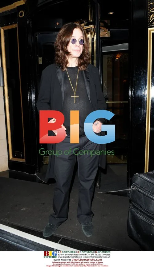Ozzy Osbourne Leaving Hotel