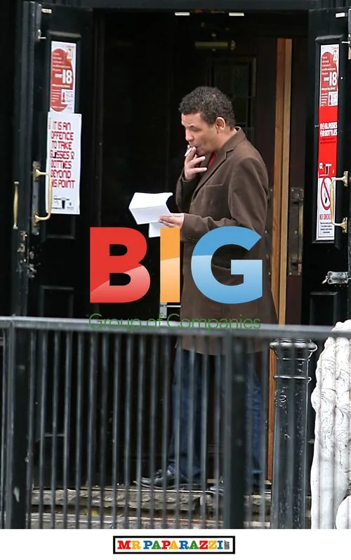 Craig Charles Spotted Smoking Outside Pub