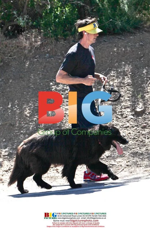 Jerry O'Connell and Dog in Calabasas