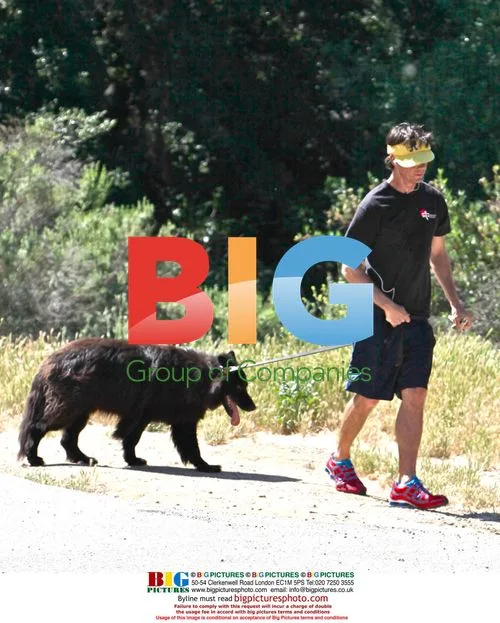 Jerry O'Connell Running With Dog