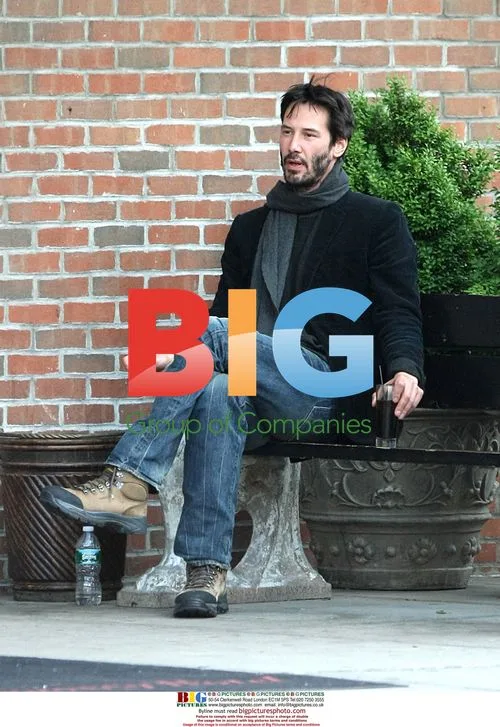 Keanu Reeves Spotted Drinking Outside NYC Hotel