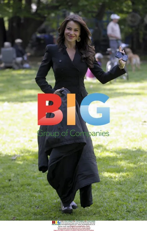 Sofia Vergara Filming 'The Smurfs' in NYC