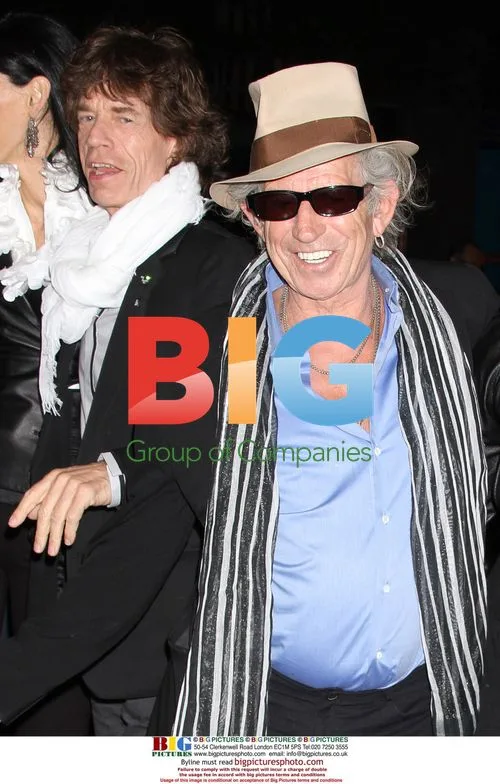 Mick Jagger and Keith Richards at 'Stones in Exile' Premiere