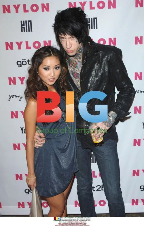 Brenda Song and Trace Cyrus at Nylon Party