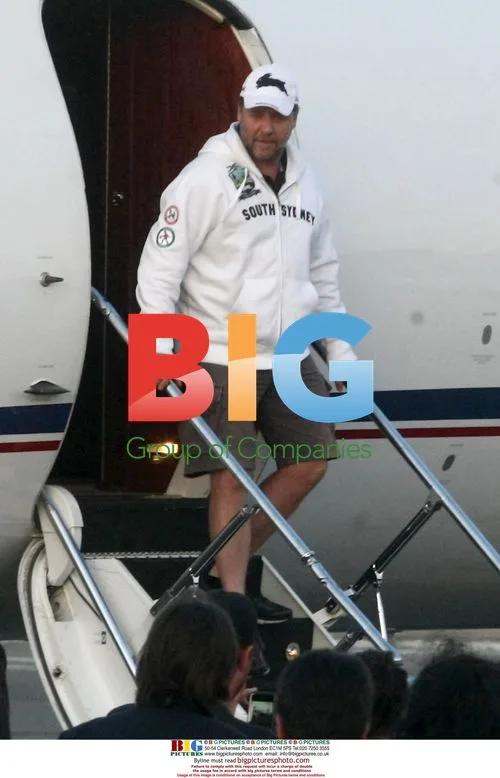 Russell Crowe Arrives for Rome Concert
