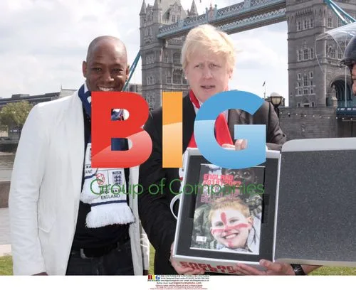 Boris Johnson and Ian Wright at World Cup Bid Handover