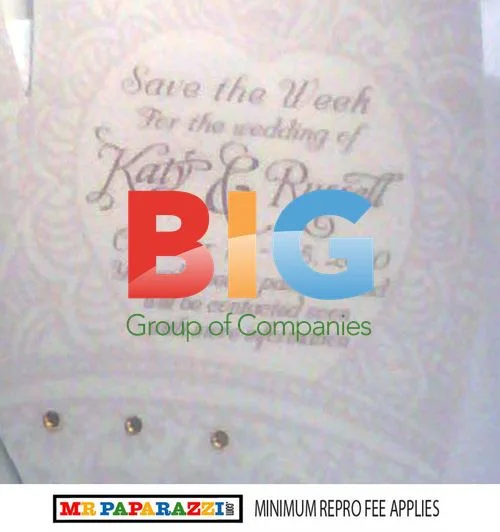 Russell Brand and Katy Perry's Wedding Invitation