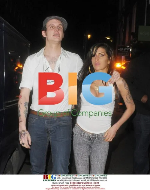 Amy Winehouse and Blake Fielder-Civil Leaving Jazz After Dark