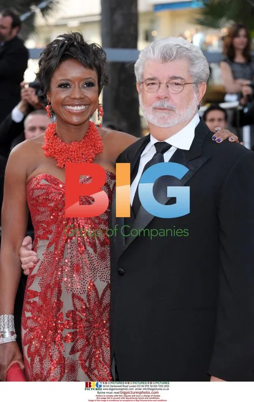 George Lucas and Mellody Hobson at Cannes Film Festival Premiere