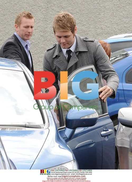 Brian Mcfadden with Daughters at Holy Communion