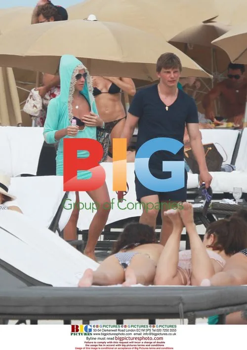 Andrei Arshavin and Wife at Beach