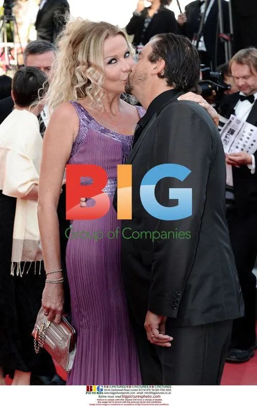 Henri Leconte and Agnes Beraud at "Biutiful" Premiere