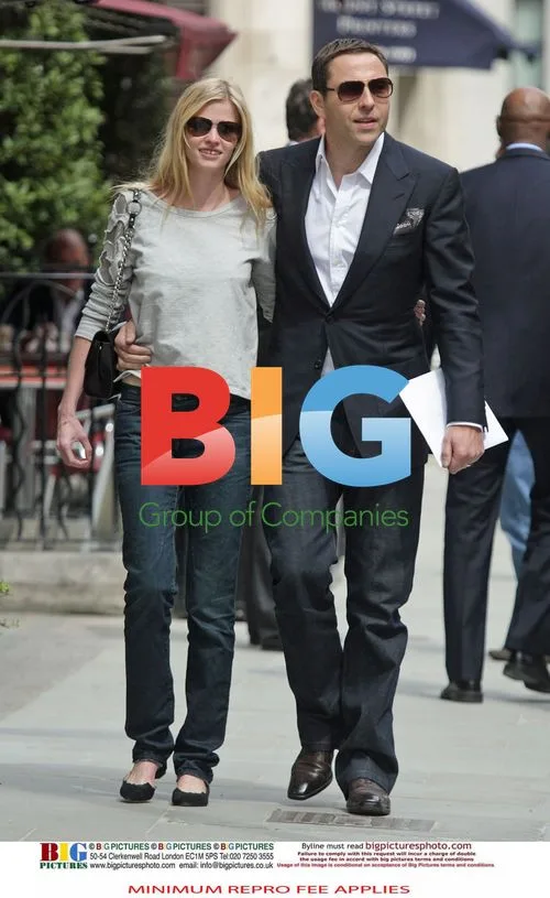 David Walliams and Lara Stone After Wedding