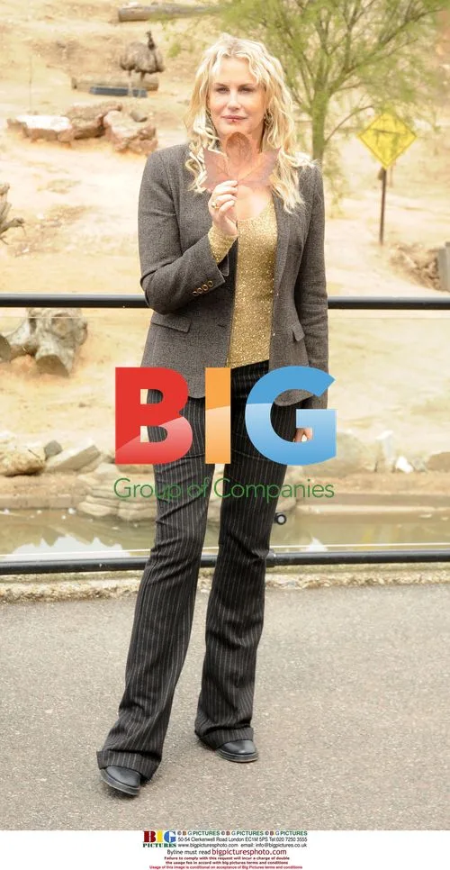 Daryl Hannah and Sir Ranulph Fiennes at London Zoo