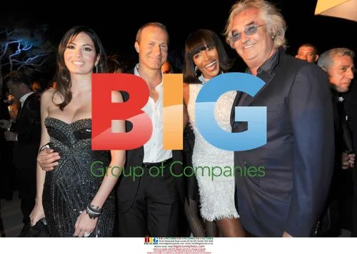 Elisabetta Briatore, Vladimir Doronin, Naomi Campbell at De Grisogono Party