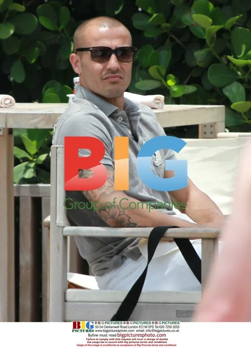 Fabio Cannavaro Relaxes by Pool in Miami