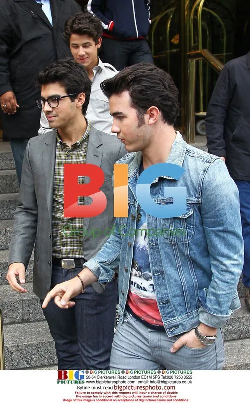 The Jonas Brothers Leaving Hotel