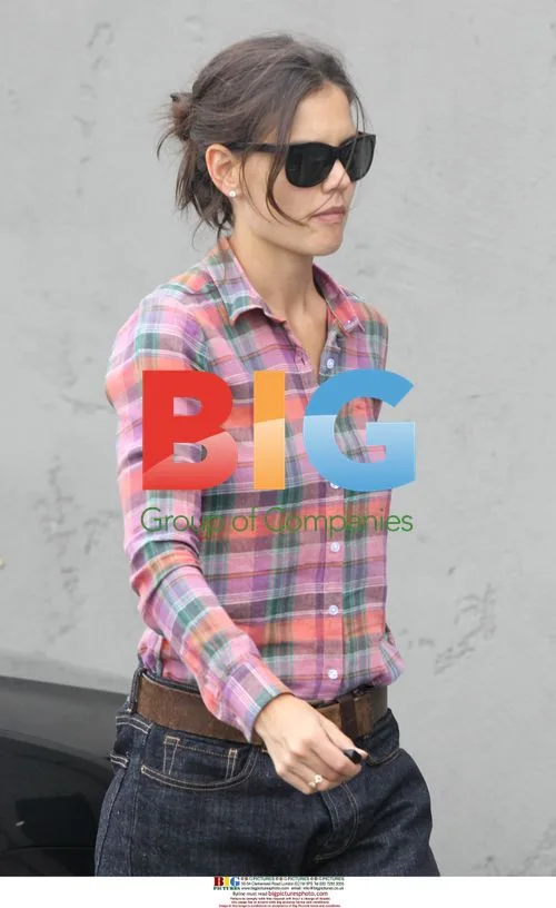 Katie Holmes arrives at LA studio
