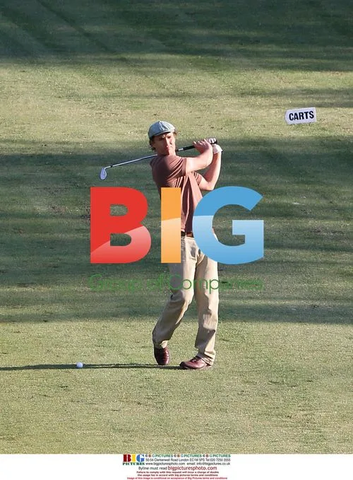 Matthew McConaughey golfing in Calabasas