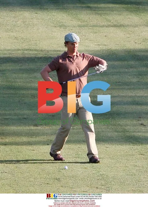 Matthew McConaughey golfing with friends