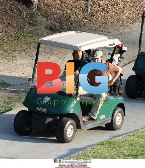 Matthew McConaughey golfing in Calabasas