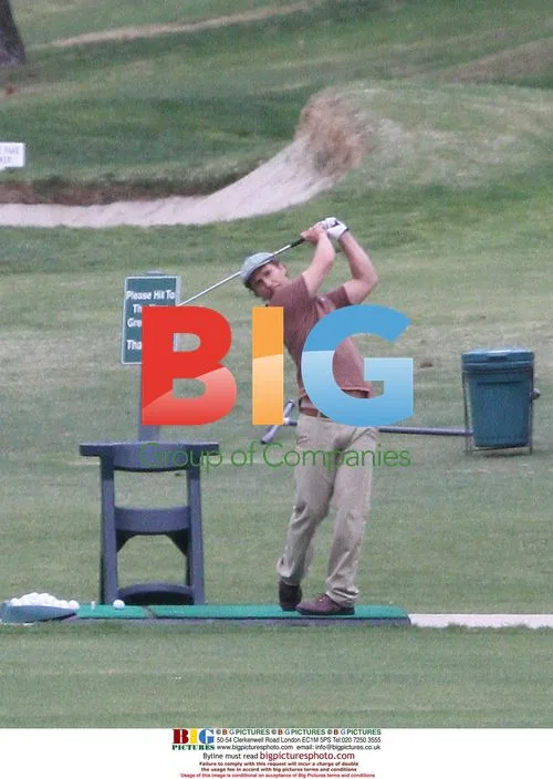 Matthew McConaughey golfing with friends