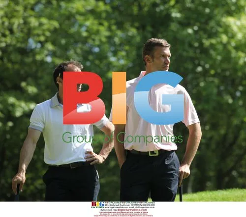 Celebrities and golfers at BMW PGA Pro-Am