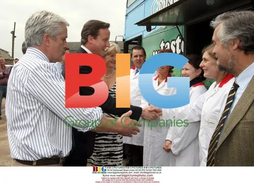 David Cameron Visits Mash Direct Farm