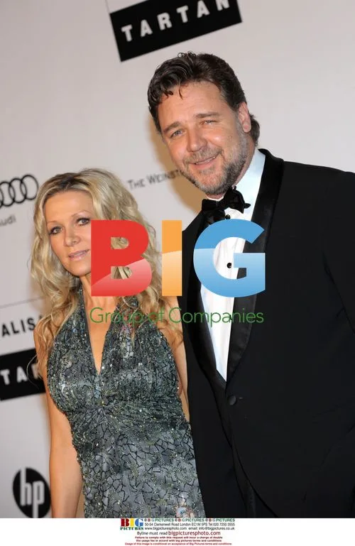 Danielle Spencer and Russell Crowe at AmfAR Gala