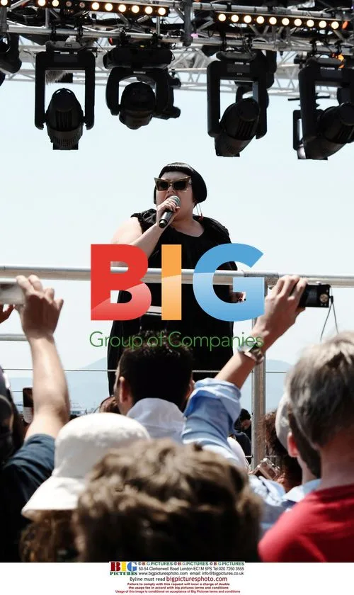 Beth Ditto Rehearsing at Cannes TV Show