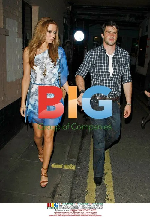 Una Healy and Ben Foden at Michael Evans' Birthday