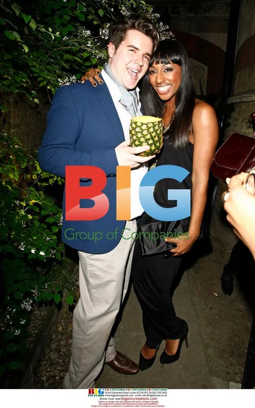 Michael Evans and Alexandra Burke at Birthday Bash