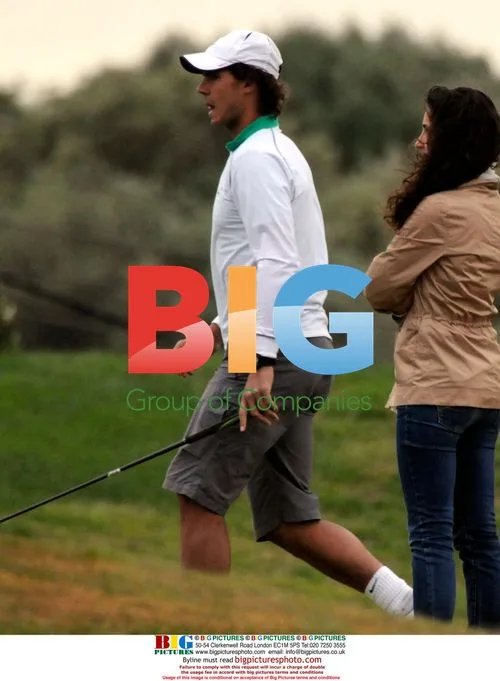 Rafa Nadal Plays Golf with Girlfriend