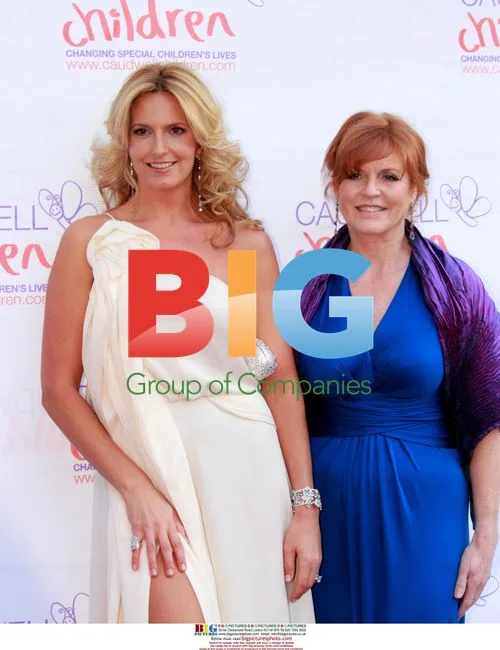 Penny Lancaster and Sarah Ferguson at Caudwell Charity Event