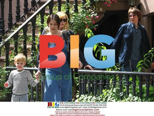 Liv Tyler with son Milo leaving NYC home