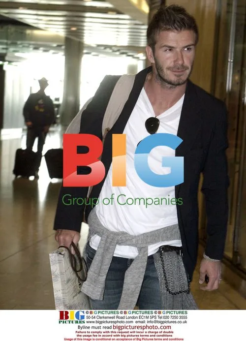 David Beckham Departs Heathrow Airport