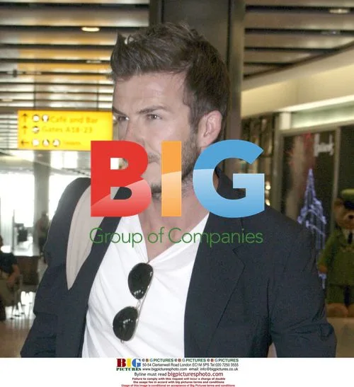 David Beckham Departs Heathrow Airport