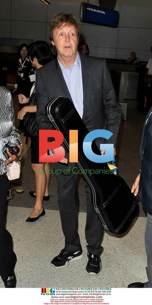 Paul McCartney arrives at LAX