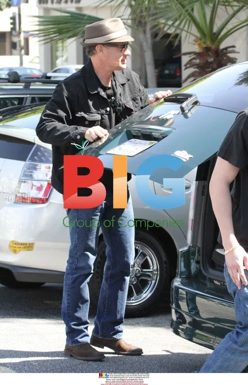 Tom Hanks shops at Fred Segal with kids