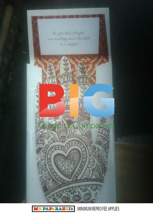 Russell Brand and Katy Perry's Wedding Invite
