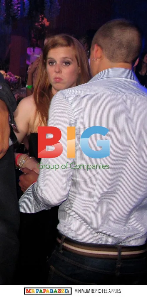 Princess Beatrice with Liam Berkeley at Naomi Campbell's 40th