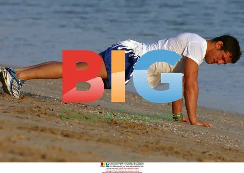 Alex Reid Training on Beach