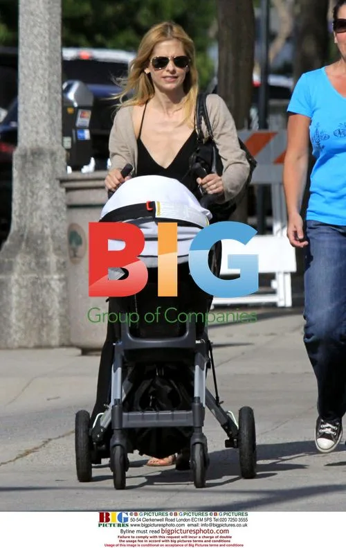 Sarah Michelle Gellar with Daughter in Brentwood