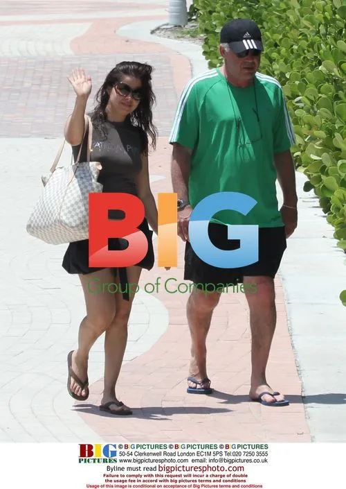 Chelsea Manager Ancelotti in Miami