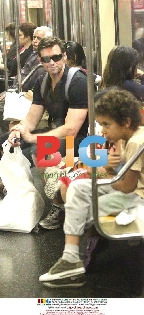 Hugh Jackman picks up kids from dance class