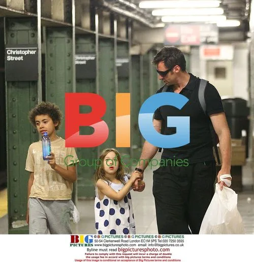 Hugh Jackman picks up kids from dance class