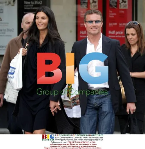David Coulthard and Karen Minier Spotted in London